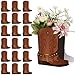 Weekgrat 24 Set Brown Western Cowboy Boots Flower Boxes Centerpiece Boot Shape Boxes Decorations Western Theme Party Cowgirl Favors for Cowboy Cowgirl Birthday Party Baby Shower Wedding Supplies - Image 2