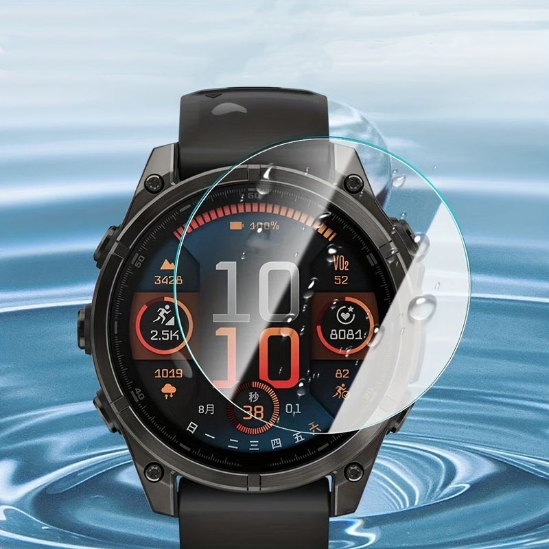 واقي شاشة من الزجاج المقسى 9H المضاد للخدش لساعة Garmin Fenix 7S Pro - Image 5