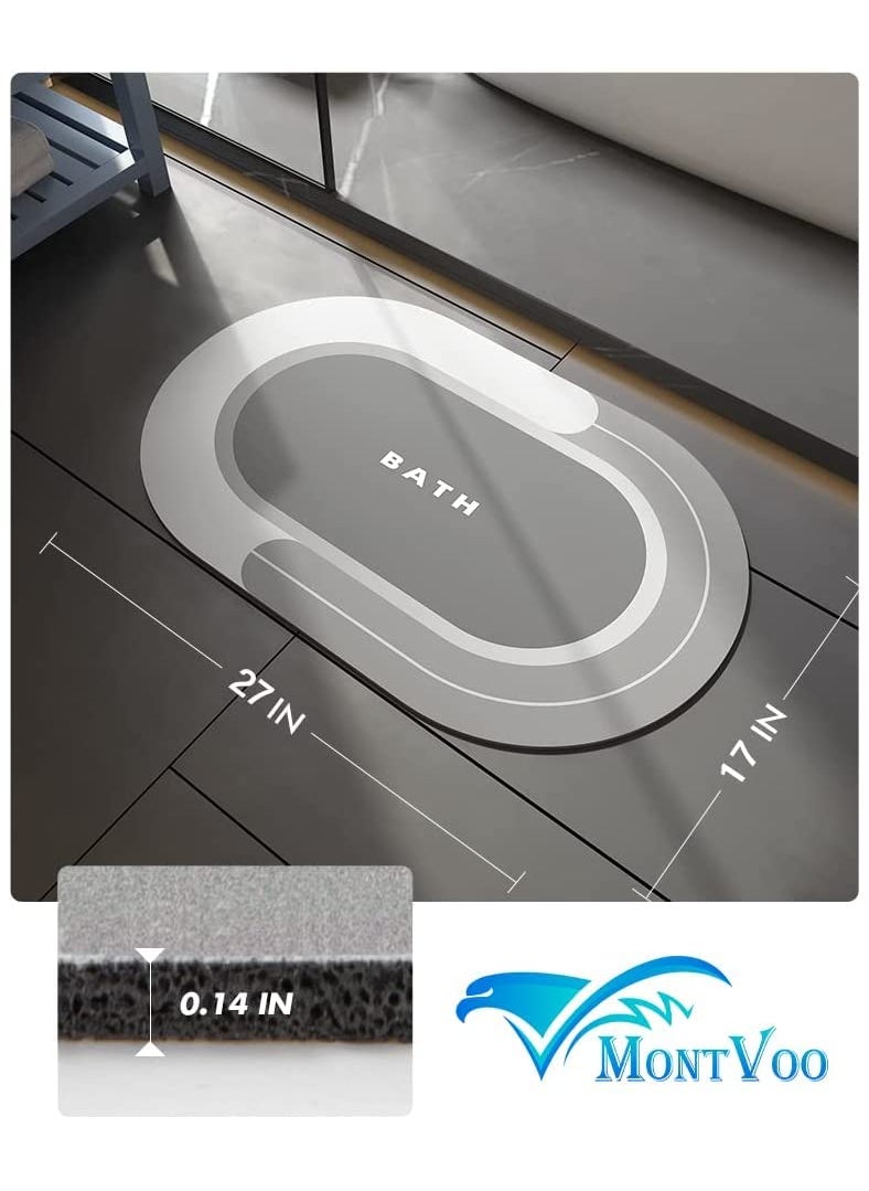 SEAHELTON - Seahelton Floor Mat, Bath Mat , Doormat , Bathroom Carpet. Cushion Mat Super Absorbent Soft Carpet, Quick Dry Dirt Barrier for Home, Office 1pc(40x60cm) - Image 1