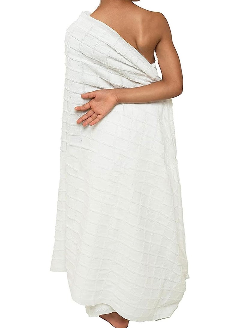 Meishida Hajj Towels for Kids - Medium Ihram Towels Set, Comfotable for Hajj & Umrah - Soft, Absorbent, Hygienic Pilgrimage Essentials umrah essential - Image 1