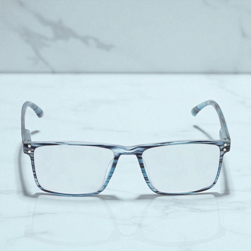 Lens+ Lensplus Square TR Full Rim Eyeglasses with Blue Cut Lightweight Unisex Eyewear for Men & Women | Stylish Computer & Daily Use Frame - Image 1