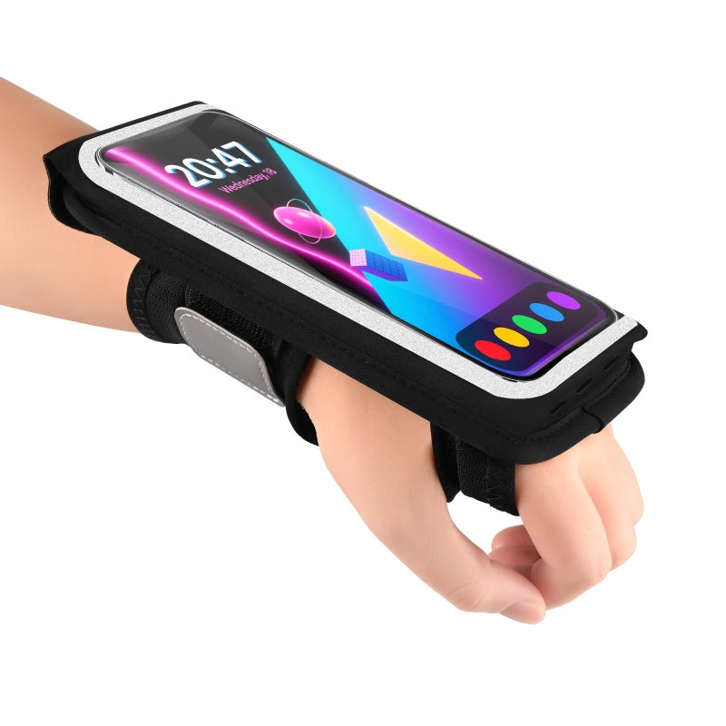 Kebrela Running Armband for Phone, Adjustable Reflective Sports Wristband & Forearm Band for iPhone 17/16/15/14/13 Pro Max Samsung Galaxy S23/S22, up to 7", Secure Fitness Phone Holder for Men Women - Image 1