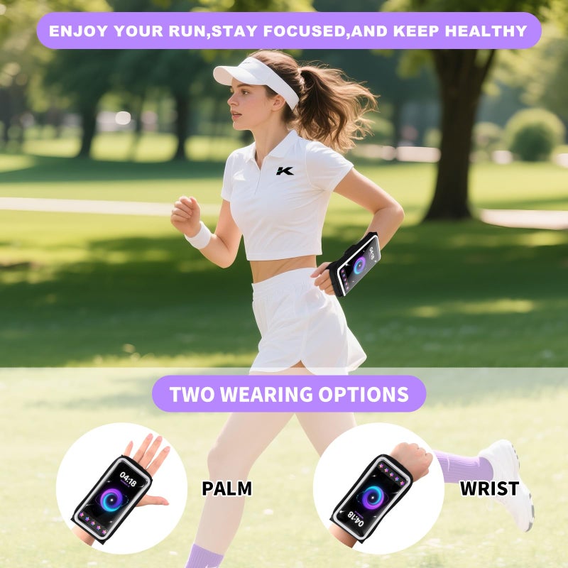 Kebrela Running Armband for Phone, Adjustable Reflective Sports Wristband & Forearm Band for iPhone 17/16/15/14/13 Pro Max Samsung Galaxy S23/S22, up to 7", Secure Fitness Phone Holder for Men Women - Image 2