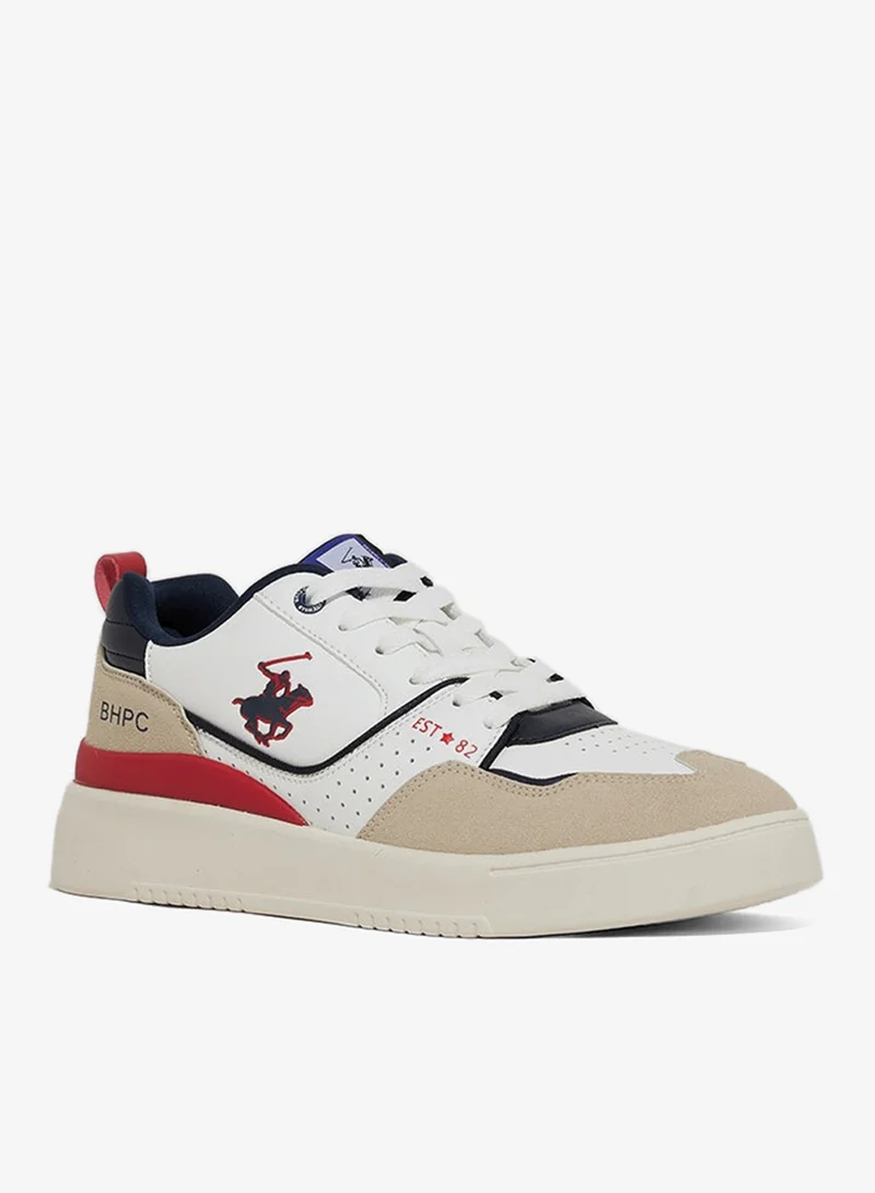 Color Block Lace-Up Sneakers