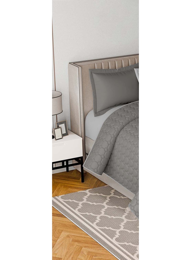 مون مفرش سرير نفرين فندقي مضغوط يتكون من 6 قطع ليمنحك صيف منعش، لحاف مقاس 250x230 سم - Image 2