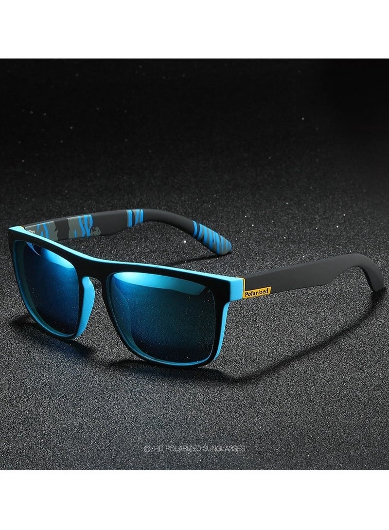 يوكانبي كلاسيكية خمر كبير مربع الإطار نظارات شمسية مستقطبة ، اختيار مثالي للهدايا - Image 2