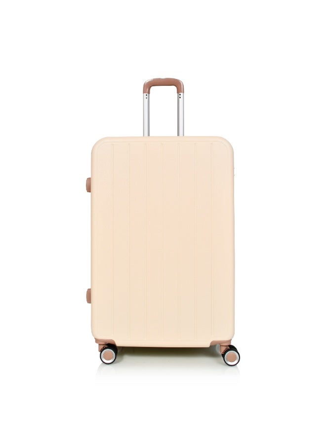 مورانو طقم شنط سفر من مورانو للنساء من 4 قطع مقاس 28''-24''-20''-14'' بيج وكاكي - Image 5