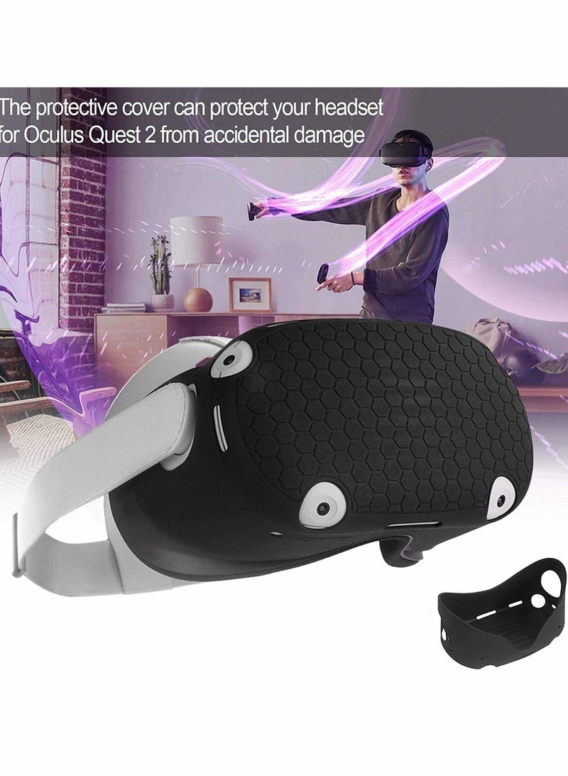 غطاء حماية أمامي VR سيليكون مضاد للانزلاق مضاد للخدش مضاد للغبار مقاوم للصدمات لQuest 2 - Image 5