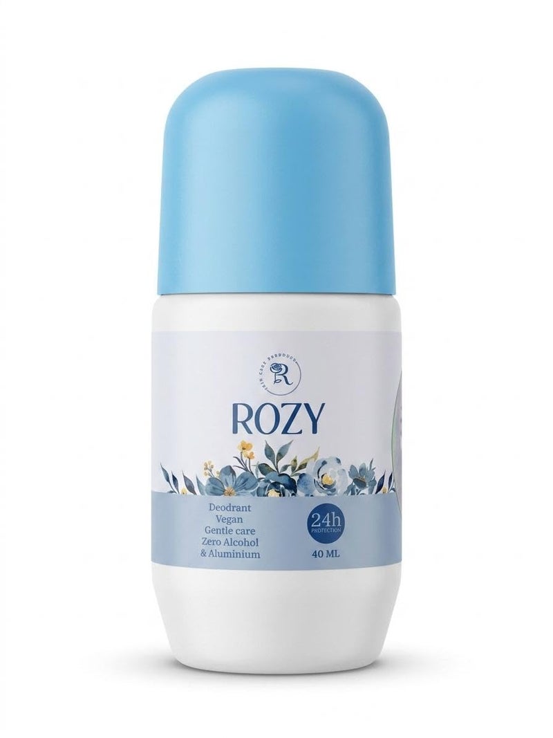 Rozy Deodorant Roll On For Men - Odor Protection & Long Lasting Freshness - Gentle Formula - 40 ml