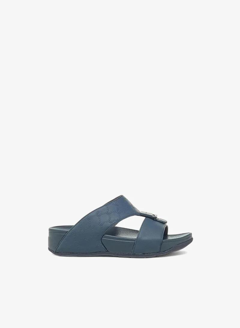 Le Confort Blue Boys Monogram Embossed Arabic Sandals Ramadan Collection for Men | Best Price UAE