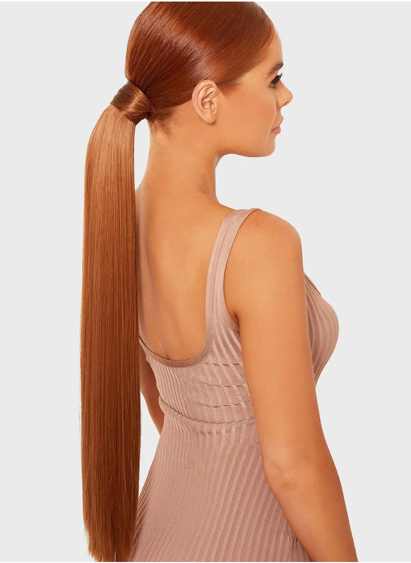 LullaBellz Grande 26 Inch Straight Wraparound Pony - Mix Auburn