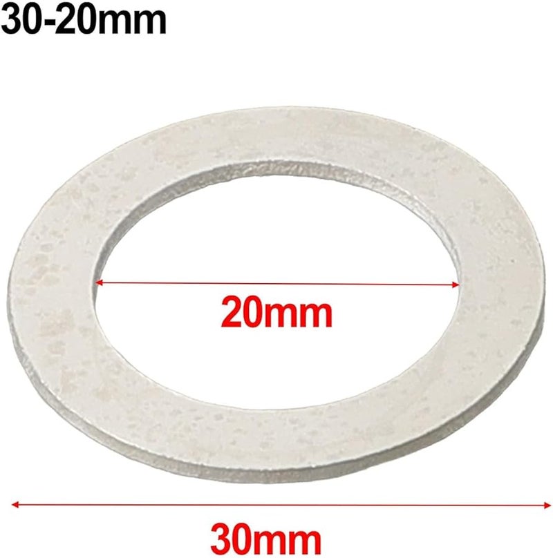 Circular Saw Blade Reduction Conversion Ring Adapter Set 30 20mm Metal Bushing - Image 3