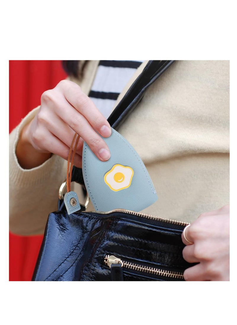 Cute Key Fob Case, PU Leather Car Key Case, Portable Key Pouch, High-quality PU Leather, Cute Cartoon Patterns, Hidden Keychain, for Car Keys, Personalized Pull Out Key Bag (4PCS)