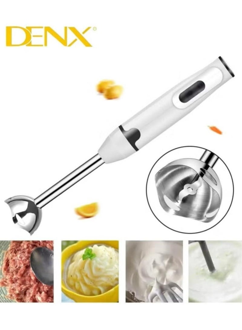 Denx 400W Electric Hand Blender With Two Stainless Steel Blades - Image 2