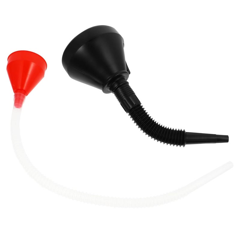 General purpose premium build IMIKEYA 2pcs Wide Mouth Fuel Funnel with Filtered Black and Flexible Red Hose Automotive Plastic Filling Funnels for Oil Gasoline Kerosene Engine Fluids Spill Resistant and Hands Design Popular across all KSA cities Practical design alternatives Processed natural substance Reliable quality Gulf approved global quality Simple multifunctional build All need matching options New season item Daily wear upgraded resistant material Modern practical shape Yearly optimized delivery route General standard crafted Home & travel essential Classic modern blend design Global sizing options High strength upgraded material All choice modern design Balanced weight Reliable daily use design Daily universal pick Scratch resistant Global standard quality Easy handling optimized design Slow wear optimized quality - Image 1