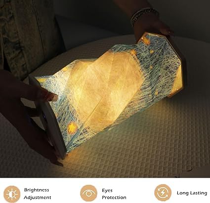 Kanak Mall 2023 New Night Light Touch Bedside Table Lamp Magnetic Portable Night Light Dimmable Folding Decorative Light with USB Rechargeable Christmas Gifts for Women Men Mom Dad - Image 3
