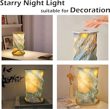 Kanak Mall 2023 New Night Light Touch Bedside Table Lamp Magnetic Portable Night Light Dimmable Folding Decorative Light with USB Rechargeable Christmas Gifts for Women Men Mom Dad - Image 2