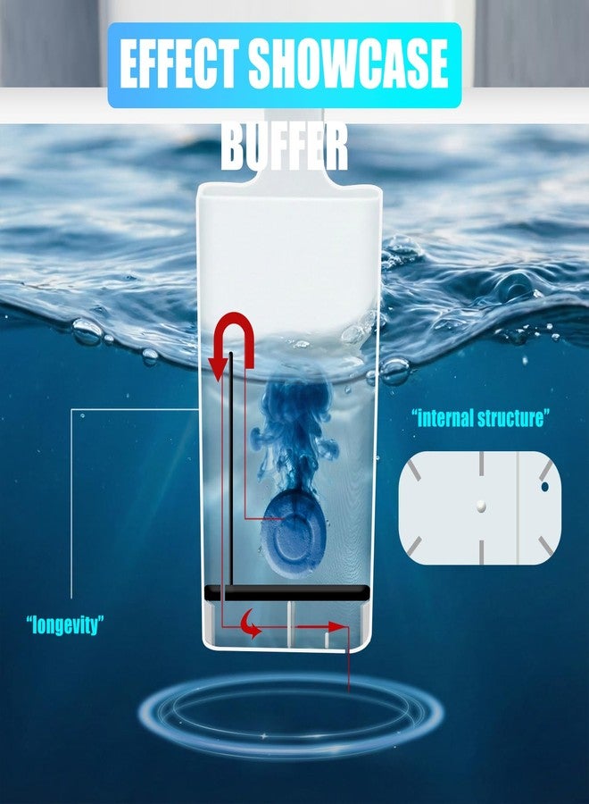 Aplata 2Pcs Toilet Tank Cleaning Tablet Holder, Toilet Cleaner Tablets Buffer Box Hanging Holder Preventing Dissolved Residue From Polluting Water Tank Caddy Bowl Tablets - Image 4