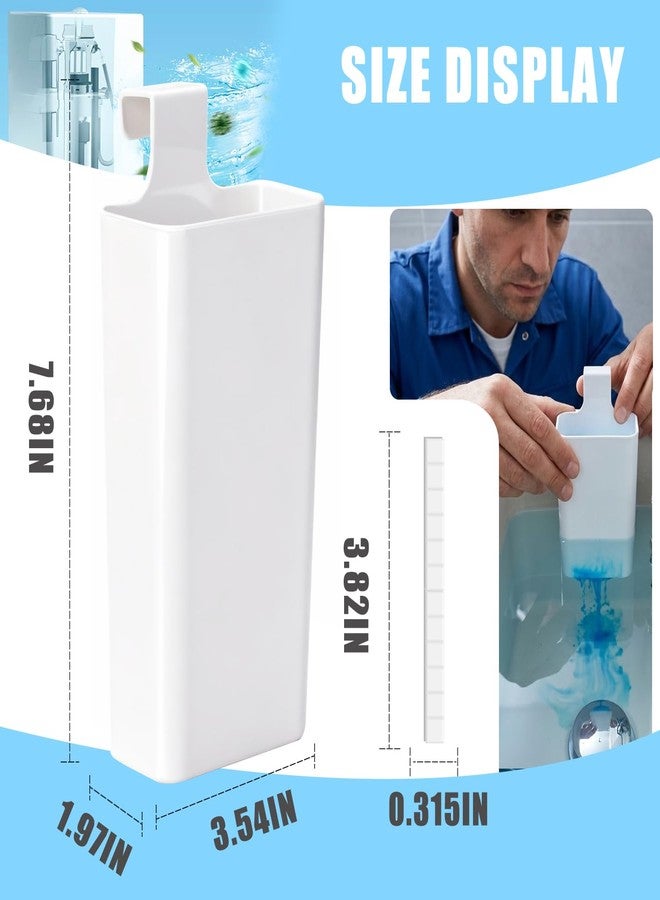 Aplata 2Pcs Toilet Tank Cleaning Tablet Holder, Toilet Cleaner Tablets Buffer Box Hanging Holder Preventing Dissolved Residue From Polluting Water Tank Caddy Bowl Tablets - Image 5