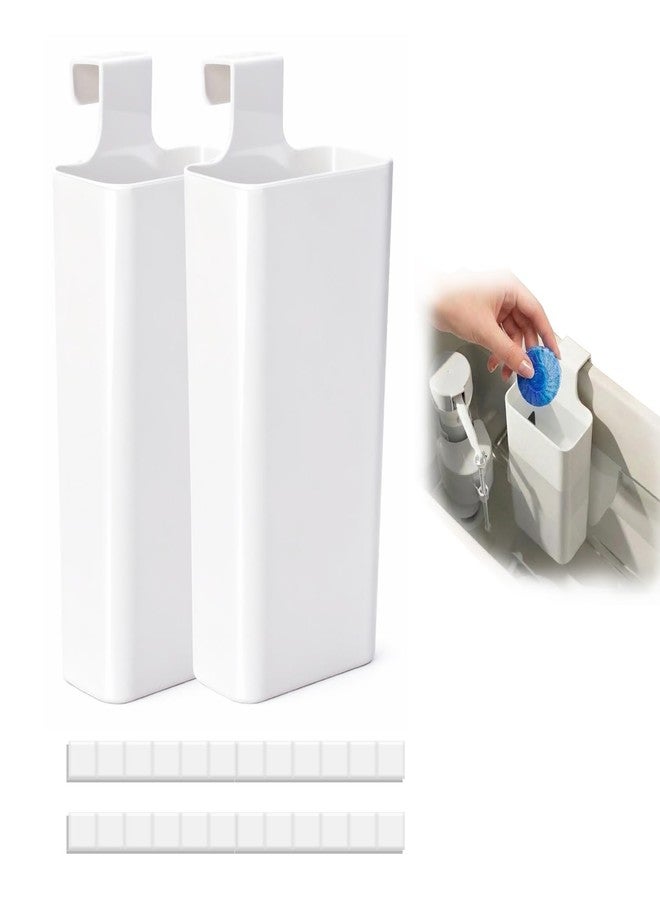 Aplata 2Pcs Toilet Tank Cleaning Tablet Holder, Toilet Cleaner Tablets Buffer Box Hanging Holder Preventing Dissolved Residue From Polluting Water Tank Caddy Bowl Tablets - Image 1