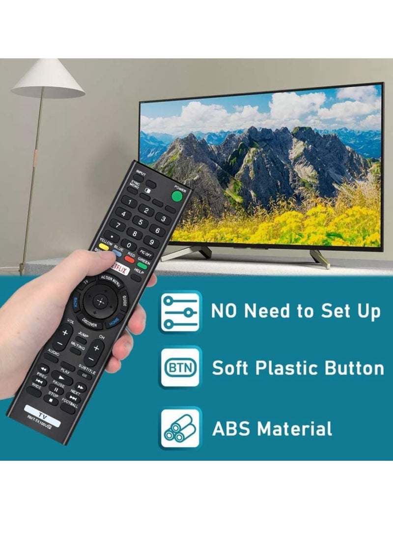 ELTRAZONE RMT-TX100U Universal Remote Control for Sony TV, Replacement Remote for All Sony Bravia LCD LED HD Smart TV Remotes (1 Pack for Sony Bravia Smart TV) with battery - Image 5