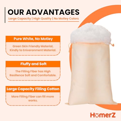 Homerz High Quailty Polyester Fiber | Extra Cushioning | Fiber for Filling Cushions,Pillows,Toys&Quilts (500 gm) - Image 5