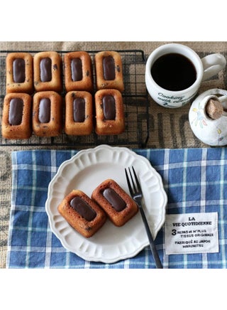 10 Cup Financier Cake Baking Pan Mini Brownie Bite Square Muffin Cupcake Small Banana Bread Loaf Meatloaf Cornbread Nonstick Madeleine Cookie All Edge Only Corner Individual Tin Tray Mold - view 3