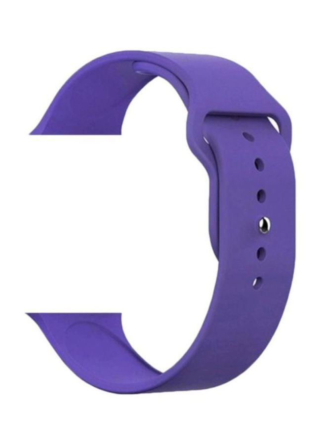 vesus Silicone Replacement Band For Apple Watch 42/44mm Purple