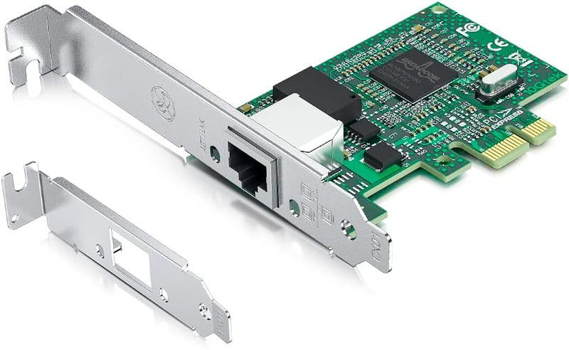 HYFIBER H!Fiber Gigabit PCIe NIC with Dell Broadcom BCM5751 Chip, 1Gb Network Card Compare to Broadcom BCM5751-T1, Single RJ45 Port, PCI-E X1, Ethernet Card with Low Profile for Windows/Windows Server/Linux - Image 1