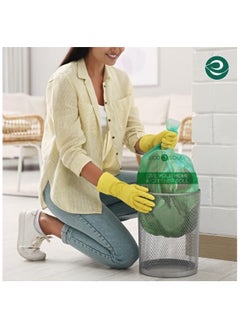 ECO SOUL ECO SOUL 17 inch x 19 inch Pack of 15 Small Compostable Trash Bags Eco-friendly Non Oxo-Biodegradable Bags for Garbage Bins  Heavy Duty & Leak-Resistant  Home, Office & Kitchen Use 43x48 cm  - Image 5