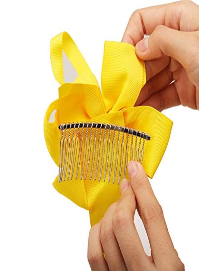 Rocutus 10 Pieces 20 Teeth Fancy Diy Metal Wire Hair Clip Combs Metal Wire Hair Combs Wire Twist Bridal Wedding Veil Combs For Women (Mixed) - Image 5
