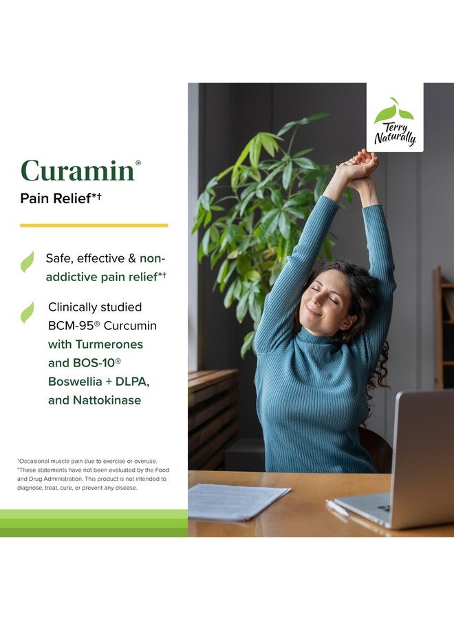 Terry Naturally Curamin - 90 Capsules - with Curcumin from Turmeric, Boswellia, DLPA & Nattokinase - Non-GMO, Vegan, Gluten Free - Image 3