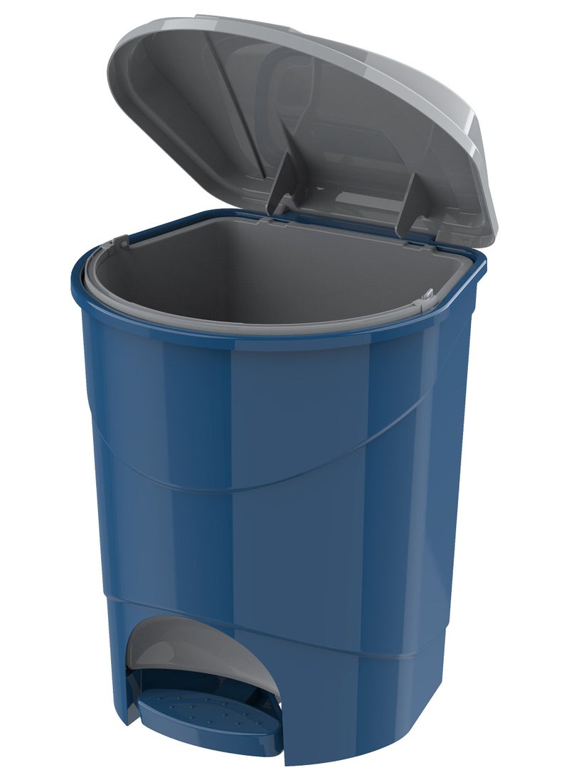 Cosmoplast 31x 32x 39 cm - 15L Pedal Waste Bin (Pearl Blue)  - Image 2