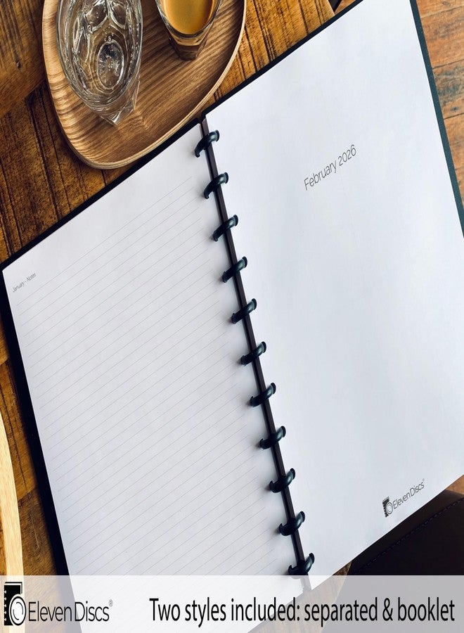 Eleven Discs 2026 Monthly Planner, Monday Start, Letter Size, 2 Styles (Separated, Booklet), Premium Discbound Notebook Paper for Circa, Arc, TUL (38 Sheets) - Image 4