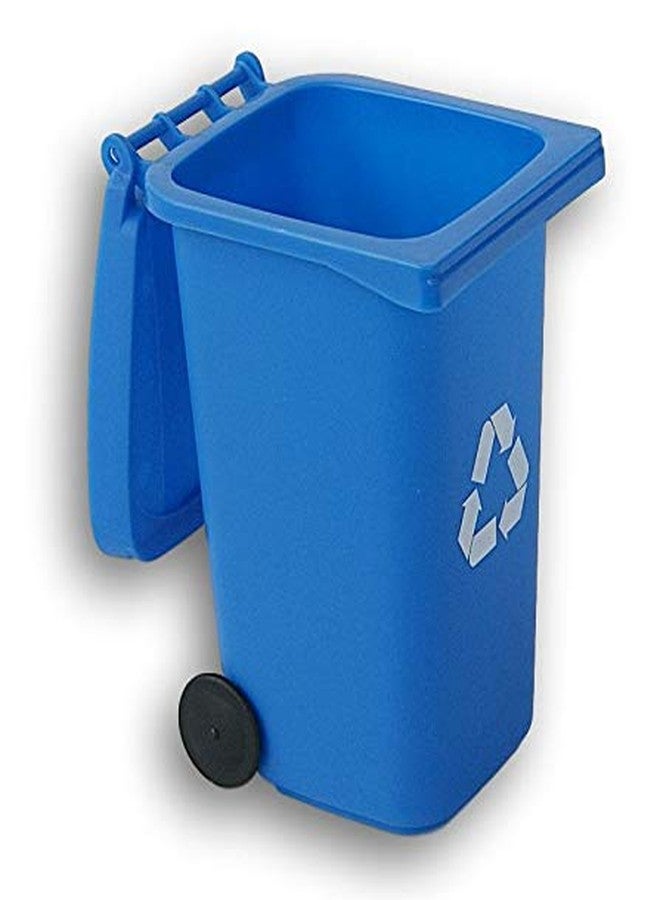 Retail Mini Curbside Recycle Can Pencil Cup Holder - 5.5 Inches Tall (Blue) - Image 2