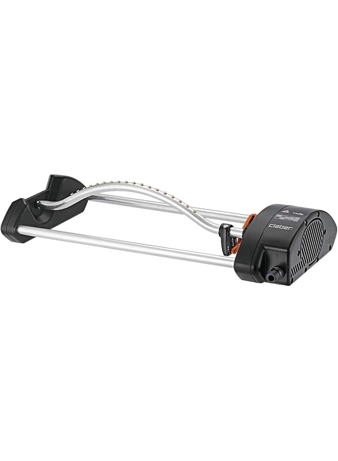 Claber 8744 Compact 18 Super Metal Oscillating Sprinkler Ideal For Extensive Green Spaces Up To 320 Sq.M. Made In Particularly Shock Proof And Waterproof Abs