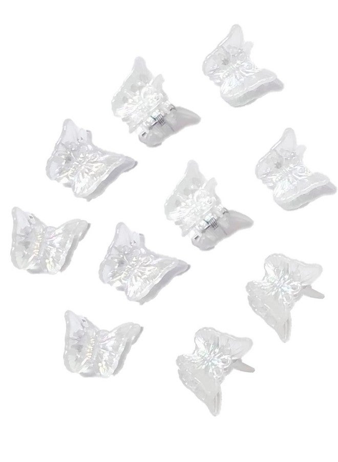 Fabula by OOMPH Jewellery Combo fo 10 Shimmer Butterfly Mini Hair Claw/Hair Clip for Women & Girls Stylish Latest (HSSK107_AMR2) - Image 2