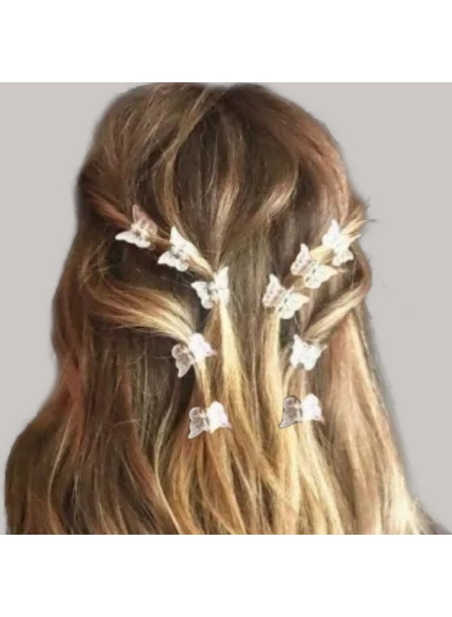 Fabula by OOMPH Jewellery Combo fo 10 Shimmer Butterfly Mini Hair Claw/Hair Clip for Women & Girls Stylish Latest (HSSK107_AMR2) - Image 1