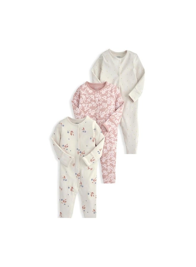 New Spring and Autumn Baby Bodysuit Set - 3 Pieces for Kids