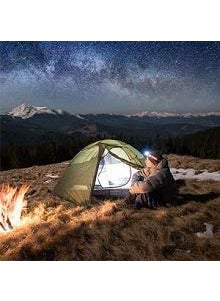 Monk Forest 3 LED Head Lamp Flash Light Torch with Adjustable Rechargeable Battery for Camping Trekking Caving Hiking Reading Running Headlamp. LED Headlamp Flashlight USB Rechargeable  - Image 5