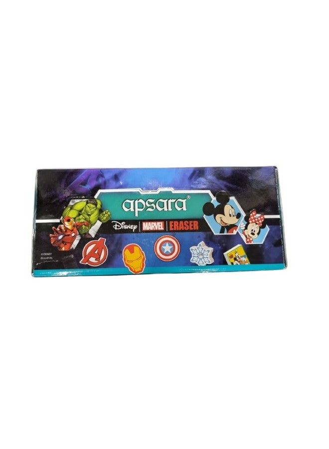 Apsara Eraser Disney Dispenser|for Clean & Clear Erasing|Dust Free|Non-Toxic & Safe for Kids|Vibrant Body Colors|5 Assorttment Designs|Use for School,College Students|50 Pcs Pack,Multi-Color - Image 1