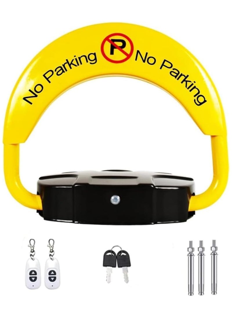 Scrolls Premium Automatic Car Parking Barrier Charged by Power Cable and Solar Panel, Weatherproof Galvanized Steel, Remote Control up to 50m, No Parking Barrier, Reserved Barrier 46X46X8cm  - Image 4