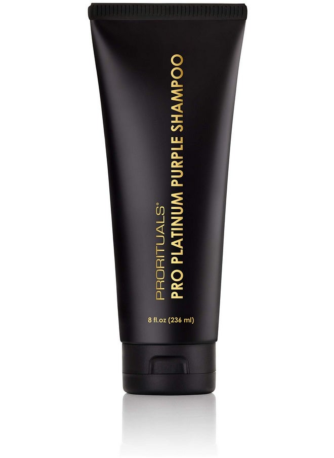 Prorituals - Pro Platinum Purple Shampoo For Blonde Hair Blonde Shampoo Eliminates Brassy Yellow Tones Lightens Blonde Platinum Toning Hair Shampoo 8 Oz - Image 1