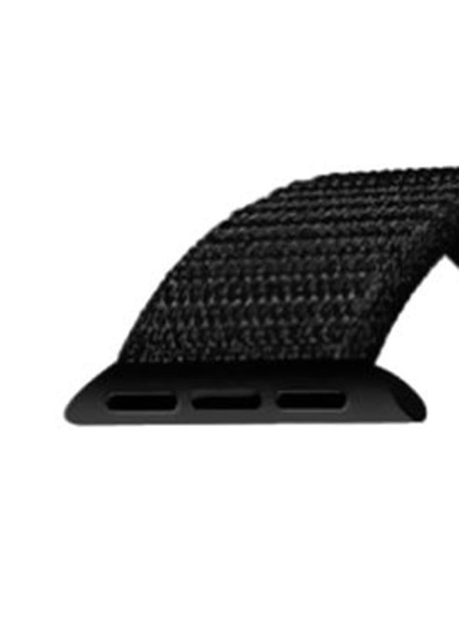 Beauenty Watch Nylon Band 42mm/44mm/45mm Compatible with Apple Watch Series 8/7/SE/6/5/4/3/2/1 Black - Image 2