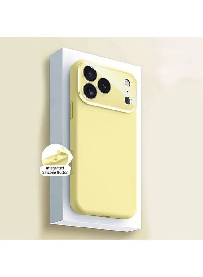 White Liquid Silicone Case For iPhone 17 Pro Max With Camera Protection - Image 2