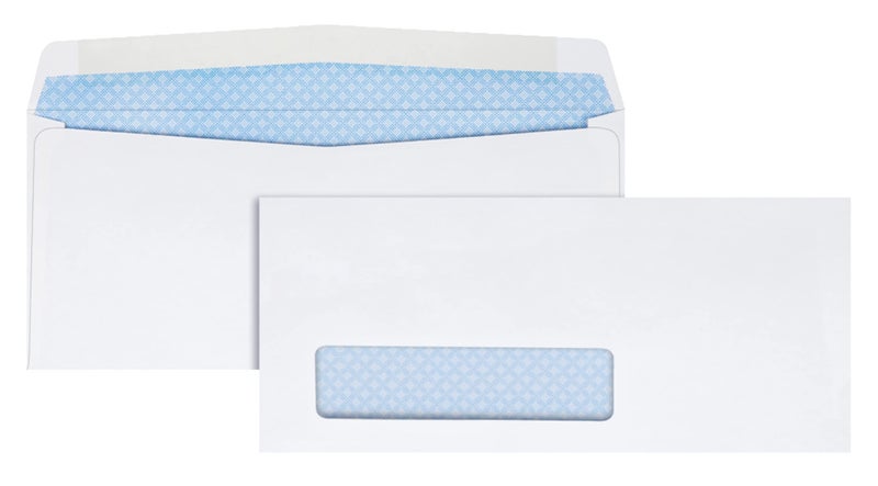 Quality Park Window Envelope, Address Window, Contemporary, 8 5/8, White, 500/Box - Image 1