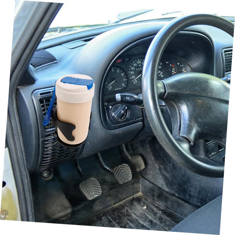 Car Cup Holder Multi-Functional Water Bottle Keys Organizer Easy Installation Black - Image 4