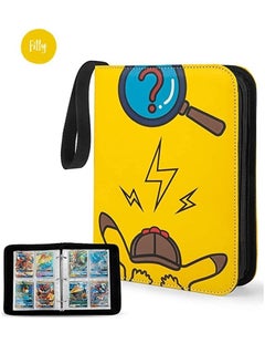 Filly Filly Card Holder Binder Carrying Case for Pokemon Cards - Portable Trading Card Collector Album, Holds 400 Cards with 50 Removable Sheets and 4 Pockets  - Image 1