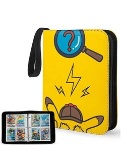 Filly Filly Card Holder Binder Carrying Case for Pokemon Cards - Portable Trading Card Collector Album, Holds 400 Cards with 50 Removable Sheets and 4 Pockets  - Image 2