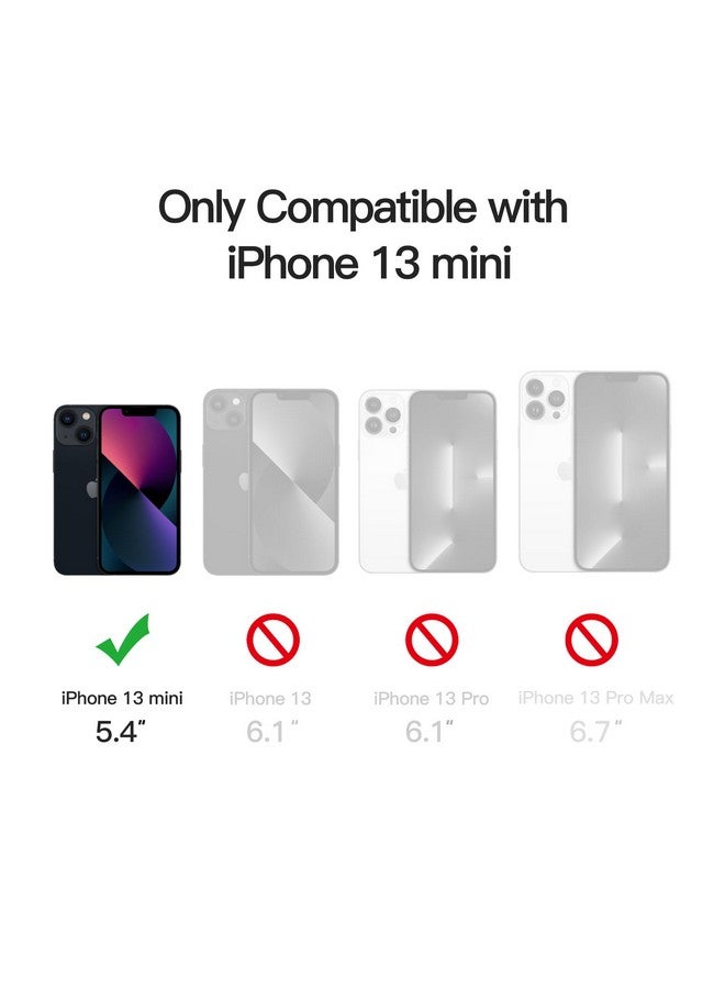 Jetech JETech Magnetic Case for iPhone 13 Mini 5.4-Inch Compatible with MagSafe, Translucent Matte Back Slim Shockproof Phone Cover (Black)  - Image 2